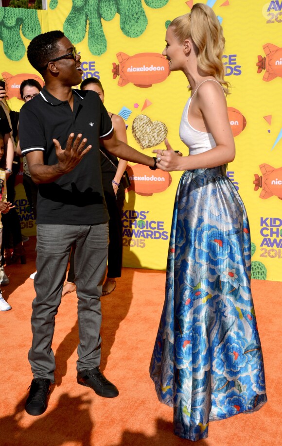 Chris Rock et Iggy Azalea assistent à la 28e édition des Kids Choice Awards, au Forum. Inglewood, Los Angeles, le 28 mars 2015.