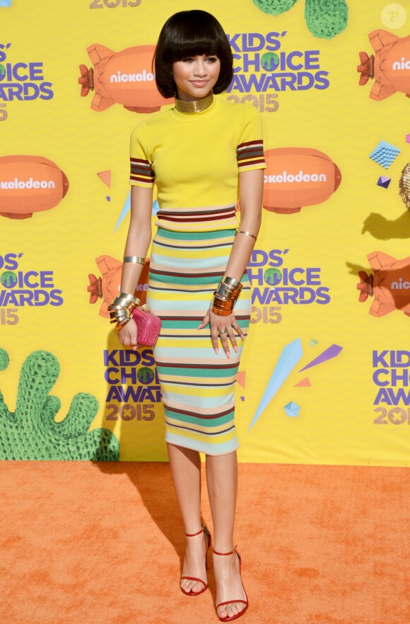 Zendaya assiste à la 28e édition des Kids Choice Awards, au Forum. Inglewood, Los Angeles, le 28 mars 2015.