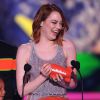 Emma Stone (actrice de cinéma préférée) lors des 28e Kids Choice Awards, au Forum. Inglewood, Los Angeles, le 28 mars 2015.