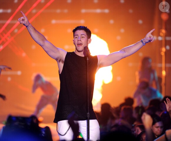 Nick Jonas lors des 28e Kids Choice Awards, au Forum. Inglewood, Los Angeles, le 28 mars 2015.