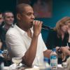 Jay-Z et Kanye West dans le film publicitaire #TIDALforALL pour le lancement de Tidal, mars 2015.