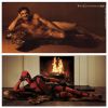Blake Lively s'amuse de la ressemblance entre la pose de Ryan Reynolds pour Deadpool et celle de Burt Reynolds. (photo postée le 28 mars 2015)