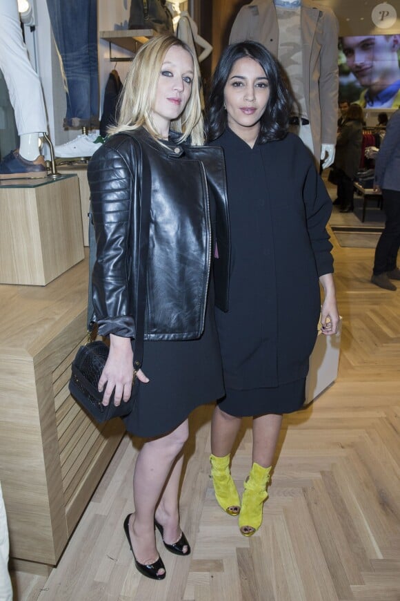 Ludivine Sagnier et Leïla Bekhti  à l'Inauguration de la boutique Tommy Hilfiger Bd des Capucines à Paris le 31 mars 2015.