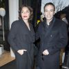 Anthony Delon et une amie à l'Inauguration de la boutique Tommy Hilfiger Bd des Capucines à Paris le 31 mars 2015.