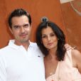  Faustine Bollaert et son époux Maxime Chattam à Roland-Garros en 2012. 