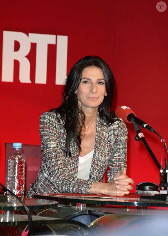 La journaliste Marie Drucker à la conférence de rentrée de RTL à Paris, le 4 septembre 2014.