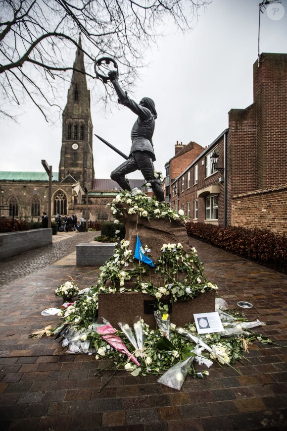La cérémonie où Richard III a été réinhumé en la cathédrale de Leicester en Angleterre le 26 mars 2015