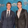 Les jumeaux James et Oliver Phelps - Vernissage de l'exposition "Harry Potter" à la Cité du Cinéma à Saint-Denis, le 2 avril 2015.