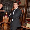 Exclusif - Les jumeaux James Phelps et Oliver Phelps, qui interprètent les jumeaux Weasley dans la saga "Harry Potter", posent lors de l'inauguration de "Harry Potter : l'exposition" à la cité du cinéma à Saint-Denis, le 2 avril 2015.