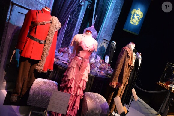 Des costumes de La Coupe de Feu - Harry Potter : L'exposition" à la cité du cinéma à Saint-Denis, le 2 avril 2015. L'exposition a lieu du 4 avril au 6 septembre 2015.