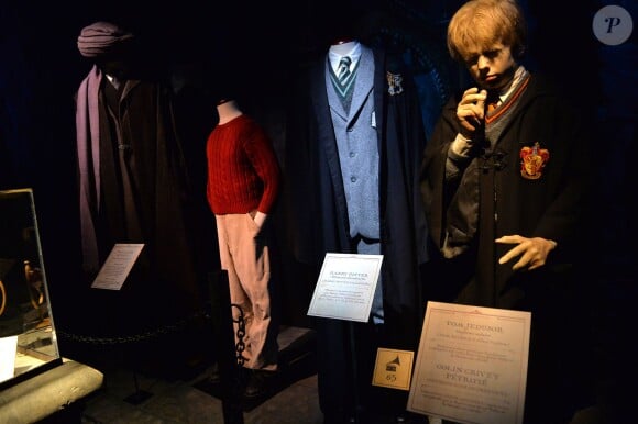 Illustration lors de l'inauguration de "Harry Potter : L'exposition" à la cité du cinéma à Saint-Denis, le 2 avril 2015. L'exposition a lieu du 4 avril au 6 septembre 2015.