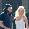 Pamela Anderson et Rick Salomon à Calabasas, Los Angeles, le 13 janvier 2015.