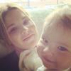 Jenna Bush et sa fille Mila, le 24 mars 2014.