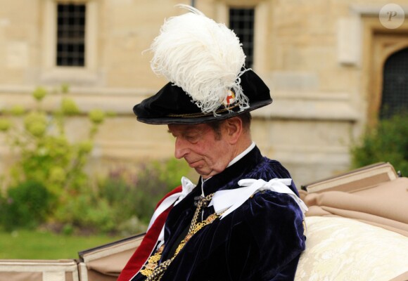 Le prince Edward, duc de Kent lors des cérémonies de l'Ordre de la Jarretière en juin 2013