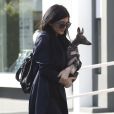  Kylie Jenner fait du shopping chez Fred Segal avec son chien Normie &agrave; West Hollywood, le 23 f&eacute;vrier 2015.  