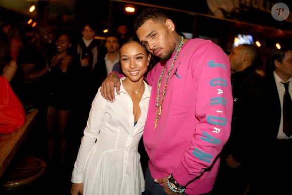 Karrueche Tran et Chris Brown à West Hollywood, Los Angeles, le 24 novembre 2014.