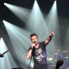 David Hallyday et son groupe "Mission Control" en showcase au Théâtre "Le Comedia" à Paris, le 12 janvier 2015.