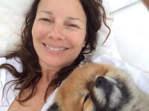 Fran Drescher - La comédienne dévoile une photo d'elle au naturel sur son compte Twitter. Avril 2015.