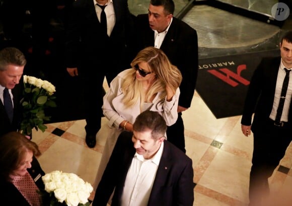 Exclusif - Khloé Kardashian arrive à l'hôtel Armenia Marriott. Erevan, le 8 avril 2015.