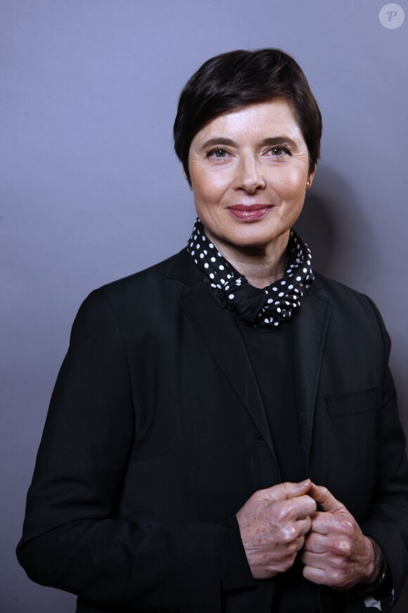 Isabella Rossellini en portrait à Paris en juin 2013.
 