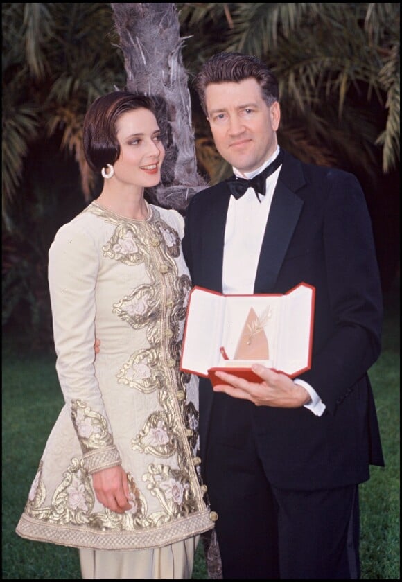 Isabella Rossellini et David Lynch à Cannes en 1990.