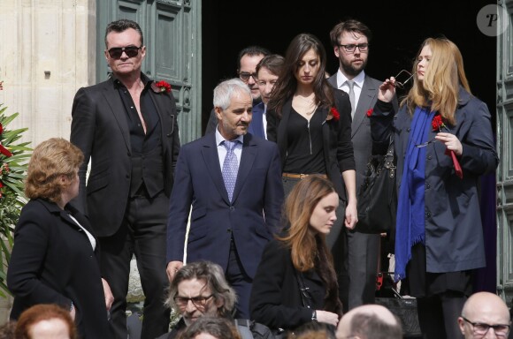Franck Boclet - Obsèques du tailleur italien Francesco Smalto en l'église Saint-Jean-Baptiste à Neuilly-sur-Seine, le 10 avril 2015.