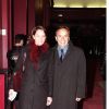 Cendrine Dominguez et son mari Patrice à l'Olympia de Paris le 21 décembre 1998