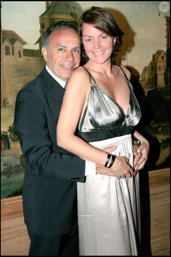 Cendrine Dominguez et son mari Patrice lors du dîner des présidents du Grand Chelem au restaurant La Tour d'Argent à Paris, le 10 juin 2007