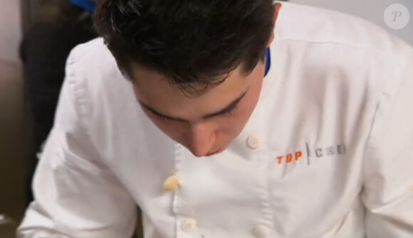 Xavier très concentré - Finale Top Chef 2015 sur M6, le 13 avril 2015.