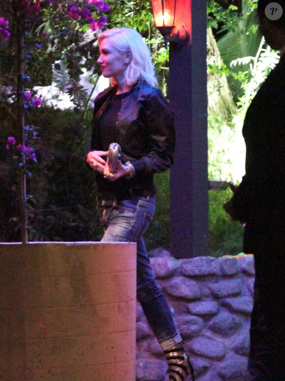 Gwen Stefan à une soirée privée au "Lucy's El Adobe Cafe" à West Hollywood, le 9 avril 2015