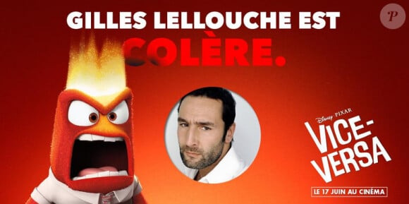 Gilles Lellouche sera Colère dans le film d'animation Vice-Versa.