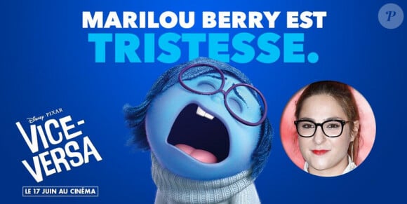 Marilou Berry est Tristesse dans le film d'animation Vice-Versa.