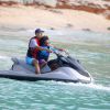 Russell Simmons et son ex-femme Kimora Lee Simmons (enceinte) en vacances en famille à Saint-Barthélémy le 18 décembre 2014 