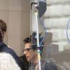 Ben Stiller et Cyrus Arnold sur le tournage de Zoolander 2 à Rome le 14 avril 2015. 