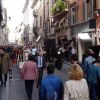 Ben Stiller tourne Zoolander 2 sur la Via Condotti à Rome, le 14 avril 2015.