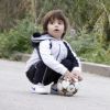 Milan Piqué, le fils de Shakira et de Gerard Piqué, commence déjà à jouer au foot à Barcelone, le 3 avril 2005.