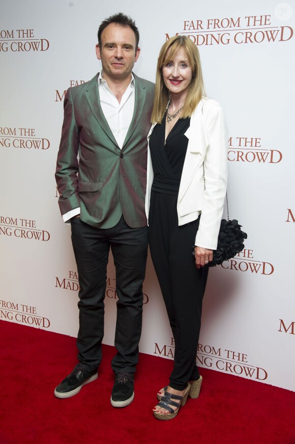 Matthew Warchus et sa femme Lauren Ward - Avant-première du film "Far from the Madding Crowd" ("Loin de la foule déchaînée") à Londres, le 15 avril 2015.