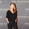Julie Ferrier - Inauguration de l'hôtel "The Peninsula" à Paris le 16 avril 2015.
