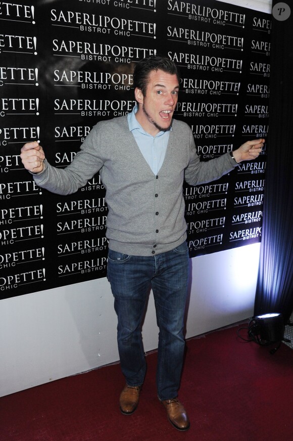 Norbert Tarayre - Inauguration du restaurant "Saperlipopette!" de Norbert Tarayre (Top Chef 3) à Puteaux, le 17 novembre 2014.