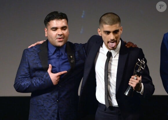 Zayn Malik et le producteur Naughty Boy aux British Asian Awards à Londres le 17 avril 2015