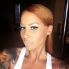 Amber Rose les cheveux longs et roux sur Instagram, le 18 avril 2015