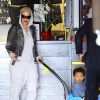 Exclusif - Amber Rose se promène avec son fils Sébastian le jour de son deuxième anniversaire à Los Angeles le 22 février 2015.  