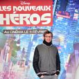 Amaury Leveaux à l'avant-première du film d'animation Disney Les Nouveaux Héros au cinéma UGC Ciné Cité des Halles à Paris, le 22 janvier 2015.