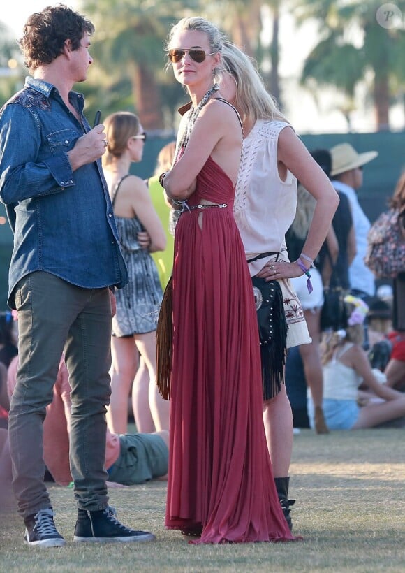 Laeticia Hallyday au 5 ème jour du Festival de "Coachella Valley Music and Arts" à Indio Le 18 avril 2015