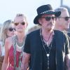 Johnny Hallyday et sa femme Laeticia Hallyday, fous d'amour, au 5 ème jour du Festival de "Coachella Valley Music and Arts" à Indio Le 18 avril 2015