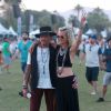 Johnny et Laeticia Hallyday assistent au 4 ème jour du Festival de "Coachella Valley Music and Arts" à Indio Le 18 avril 2015