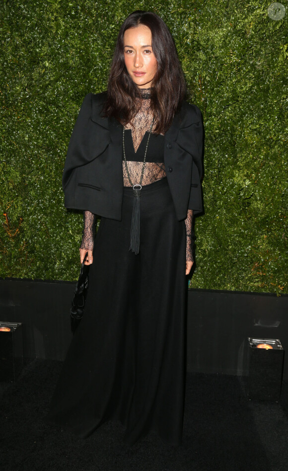 Maggie Q assiste au dîner des artistes organisé par Chanel lors du festival de Tribeca 2015. New York, le 20 avril 2015.