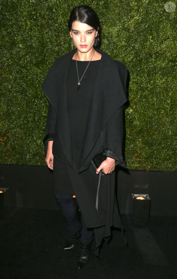Crystal Renn assiste au dîner des artistes organisé par Chanel lors du festival de Tribeca 2015. New York, le 20 avril 2015.