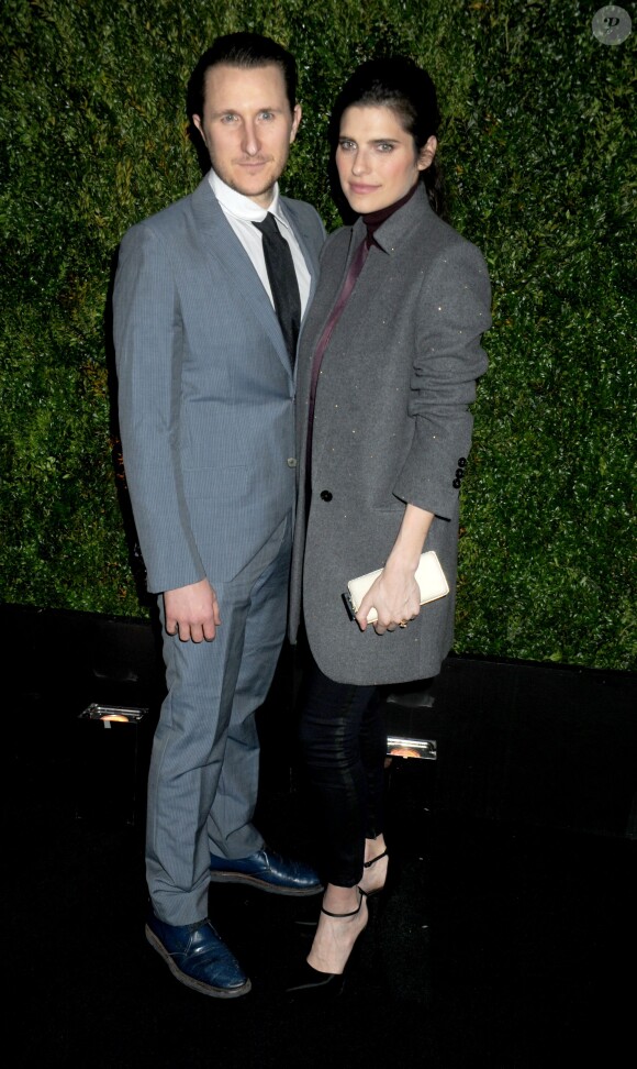 Scott Campbell et Lake Bell assistent au dîner des artistes organisé par Chanel lors du festival de Tribeca 2015. New York, le 20 avril 2015.