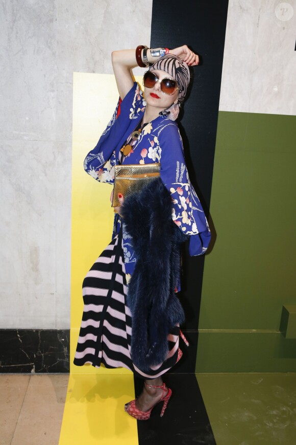 Catherine Baba - Soirée de lancement de la collection Pop de Lancel au Palais de Tokyo à Paris, le 23 avril 2015.
